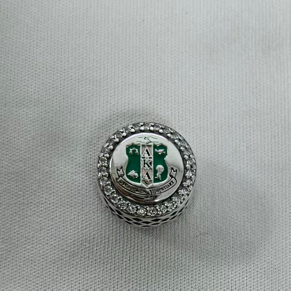 Pandora AKA Charm Alpha Kappa Alpha Sorority Charm, S925 Silver Jewelry